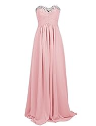 Sweetheart Beaded Pleated Evening Dress/Bridesmaid Dress/Prom Dress/Wedding Party Dress 