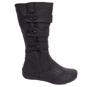 wide calf zip up boots