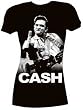 JOHNNY CASH - Finger - Black Women's / Girls T-shirt (Girlie / Babydoll)