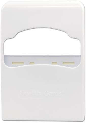 Hospital Specialty Co. Health Gards Quarter-Fold Toilet Seat Cover Dispenser, White, Plastic - Includes one toilet seat cover dispenser.