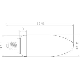 Velleman Lampe fluocompacte - chandelle - 11W - 240V - E14 - 2700K