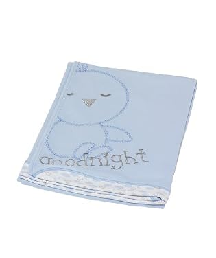 Boy's layette blanket
