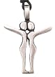 2 Lovers Man & Woman Are One - Pewter Pendant Necklace