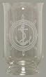 Individually Hand Etched Anchor Glass Candle Shade 8"H Set of Two
