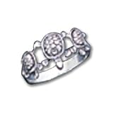 Sterling Silver Antiqued Turtle Ring