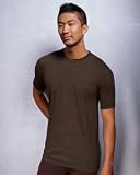 American Apparel Men's 5050 Crewneck T-Shirt, Brown, Small