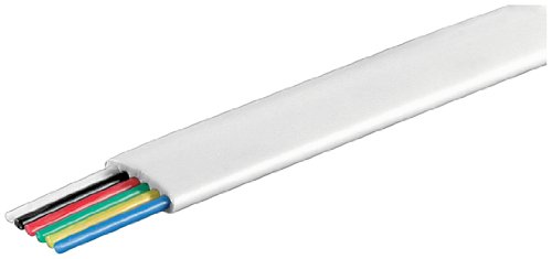 1aTTack Telefonflachkabel (6 Adrig, Rolle 100m) wei&szlig; Preisvergleich
