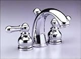 American Standard 7471.732.221 Satin / Chrome Hampton Double Handle MiniSpread Lavatory Faucet with