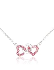 2.04 Carat Genuine Ruby Heart Shape 925 Sterling Silver Necklace