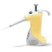 VistaLab 1257-0020 Ovation Fixed Volume Two Stroke BioNatural Pipette, 20 microliter Volume, +/-1.0% Accuracy, Yellow