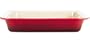Le Creuset Stoneware 10-1/2-by-13-1/4-Inch Deep Dish Baker, Red
