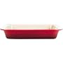 Le Creuset Stoneware 8-1/2-by-10-3/4-Inch Deep Dish Baker, Red