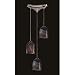 Swirl Pendant in Satin Nickel Glass Type: Onyx
