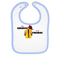 My Grandpa Is A Fireman Infants Bib
