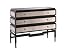 64754 Contemporary Chest with 3 Drawers: Black/Mirror