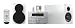 Yamaha Piano Craft E 330 Kompaktanlage (2x20W, Apple iPod Dock, USB, MP3) silber/weiss