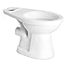 Saniflo 007 16-3/4 High ADA compliant Elongated Toilet bowl, Rear Spigot Toilet, White