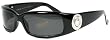 VERSACE 4044B Sunglasses GRAY / SHINY BLACK GB187 60-15-120