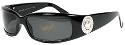VERSACE 4044B Sunglasses GRAY / SHINY BLACK GB187 60-15-120