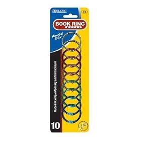 BAZIC 1 Metal Book Rings (12/Pack) Case Pack 144