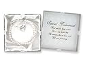 D.M. Bridesmaid Pearl Charm Bracelet with Gift Box