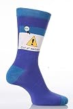 SockShop Birthday Dare To Wear - Out Of Memory - 7-11 Mens - Blues