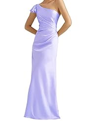 Sexy One Shoulder Cocktail Floor Length Evening Dress/Bridesmaid Dress/Wedding Party Dress 