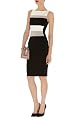 Graphic Block Bandage Knit Dress