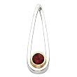 14K Two-Tone Gold Mozambique Garnet Pendant