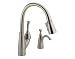 Tools & Hardware : Delta 989-SSSD-DST Allora Single Handle Kitchen Faucet With Pull Down Spray, Soap Dispenser, and Diamond Seal Valve, Stainless
