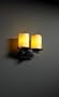 Dakota Black 2 Curved Light Candle Shades