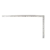 uxcell 曲尺　正方形ルーラー　シルバートーン　ステンレス製 250 x 500mm 90°