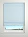 Kitchen & Housewares : Light Blue - Plain Scalloped Edge Roller Blind / Blinds - 90x160cm
