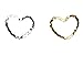 20 pcs Hearts Silver / Gold Nail Art Decorations Crystals Jewels Gems By VAGA