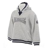 Lonsdale Hood Sweater Infant Grey Marl/Navy 5-6 Yrs