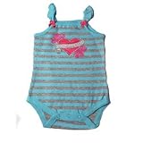 Bon Bebe - Love Girls Tank Bodysuit, Blue Stripes- Available in Various Sizes
