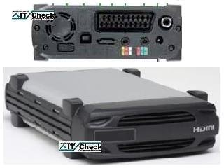 Captiva HDMI Multimedia Player USB 2.0 HDMI inkl. 1000GB inkl. Fernbedienung. Komplett Lösung für Film- und TV in Top Qualität