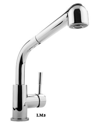 Graff One Handle Pull-Out Spray Kitchen Faucet G-4620-LM3-SN