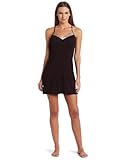 Calvin Klein Womens Essentials With Satin Sleep V-neck Convertible Sleep Chemise