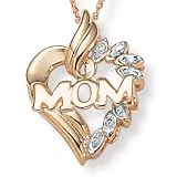 10k Gold Mom Heart Pendant