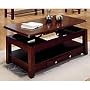 Steve Silver NE300CLC Nelson Lift - Top Cocktail Table with Casters - Cherry