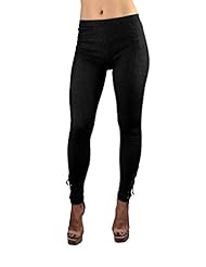 Apparel: Peach Couture Womens Leggings Girls Jeggings Black Jeggings Black Leggings One size Casual Bottoms Stretchable Jeans Joggers Full Length Pants Ankle Zip Black