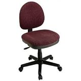 Contemporary Swivel Chair (Burgundy) (42 H x 22.25 W x 24.5 D)