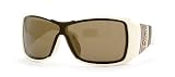 Christian Dior - CHRISTIAN DIOR STRIPES 2/S SZK8T BEIGE FRAME BROWN LENS PLASTIC SHIELD SUNGLASSES