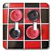 Florene Games - Checkers Anyone - Light Switch Covers - double toggle switch