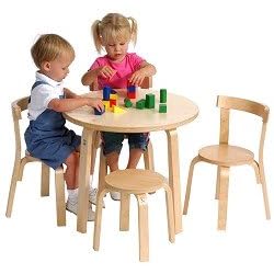 Scandinavian Child Svan Mini Furniture Set in Natural Stain by Svan