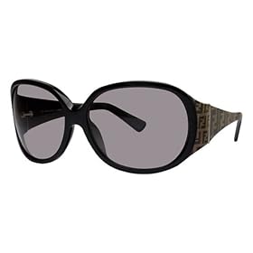 FENDI FS459 001 BLACK PLASTIC SUNGLASSES