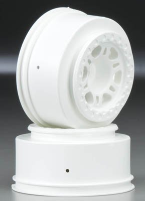 Front/Rear Split Six 2.2/3.0 Wheel, Wht: Slash 4x4