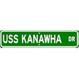 USS KANAWHA AO 196 Street Sign - Navy