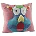 Alex Home: Kids Pink Cuddly Soft Velour Surprised Stan Monster 3D Pillow with Sound